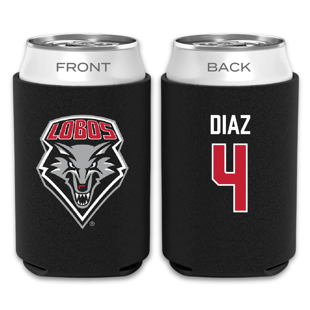 University of New Mexico Baseball Black Can Cooler - #4 Anthony Diaz