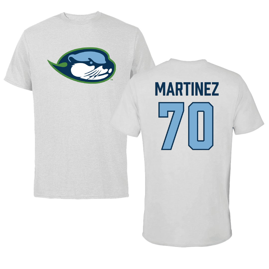 Cal State Monterey Bay Softball Light Gray Performance Tee - #70 Nevaeh Martinez