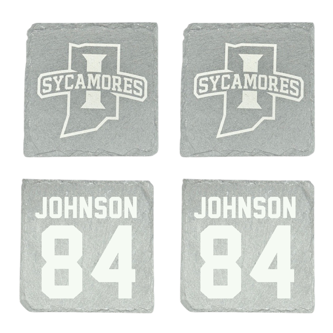 Indiana State University Football Stone Coaster (4 Pack)  - #84 Jaylan Johnson