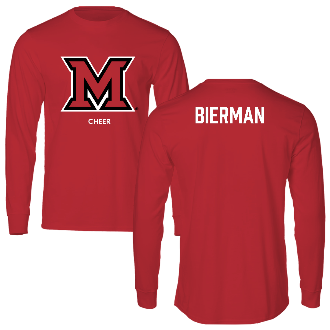 Miami University (Ohio) Cheer Red Long Sleeve - Brady Bierman