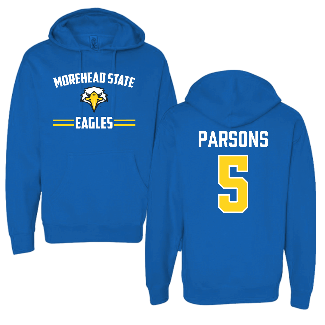 Morehead State University Football Blue General Hoodie - #5 David Parsons