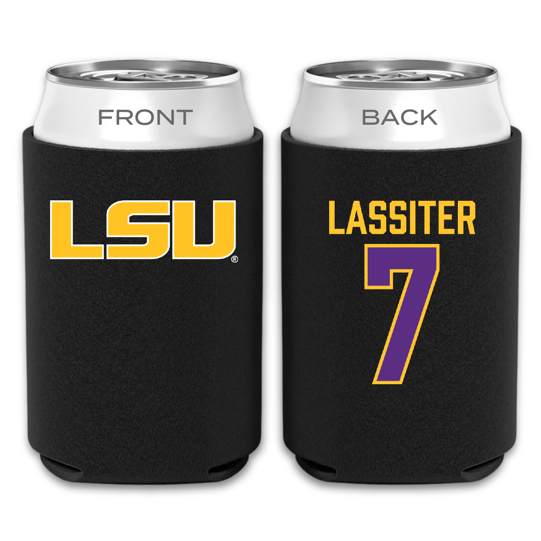 Louisiana State University Softball Black Can Cooler - #7 Jalia Lassiter
