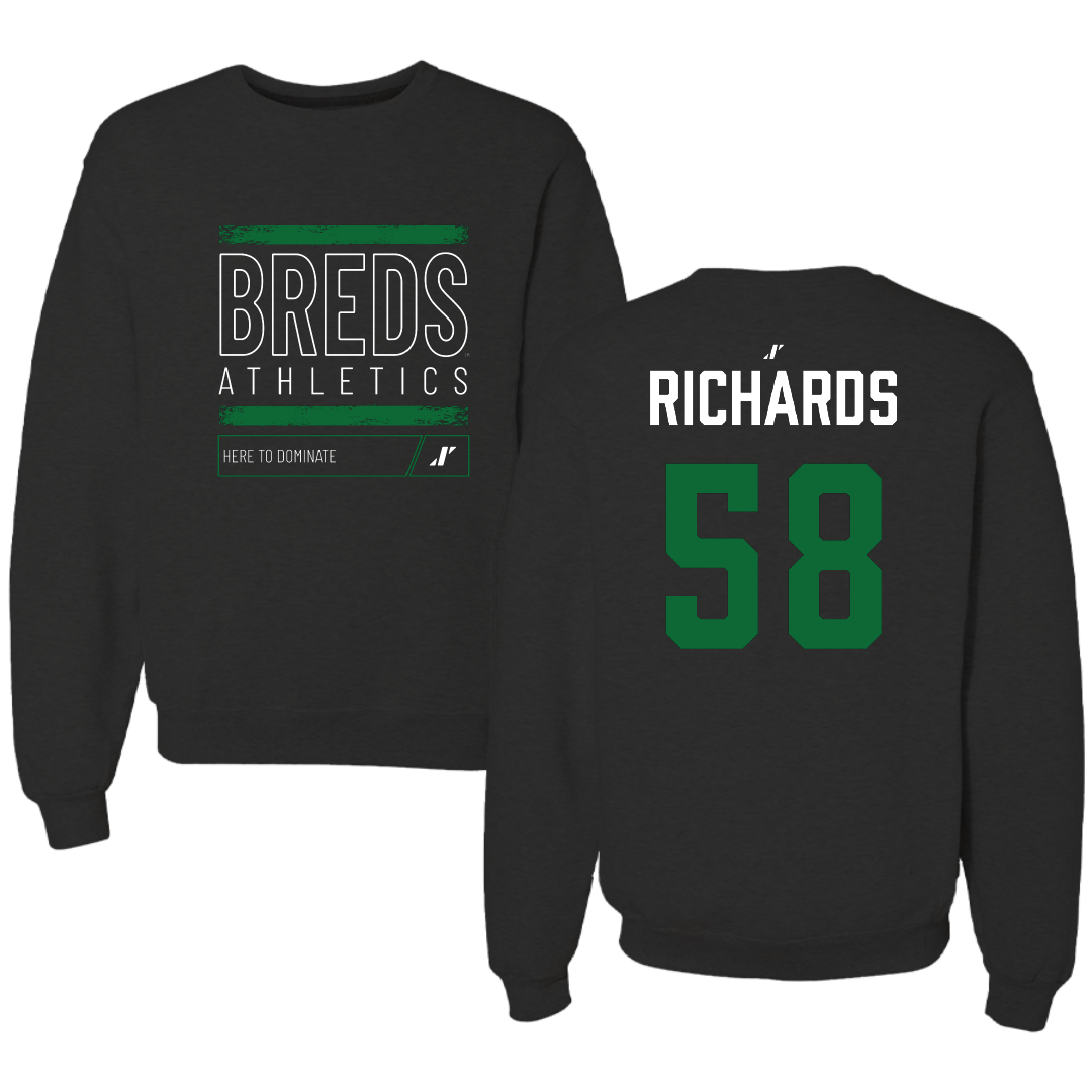 Kentucky State University Football Black Dominate Crewneck - #58 Syia Richards