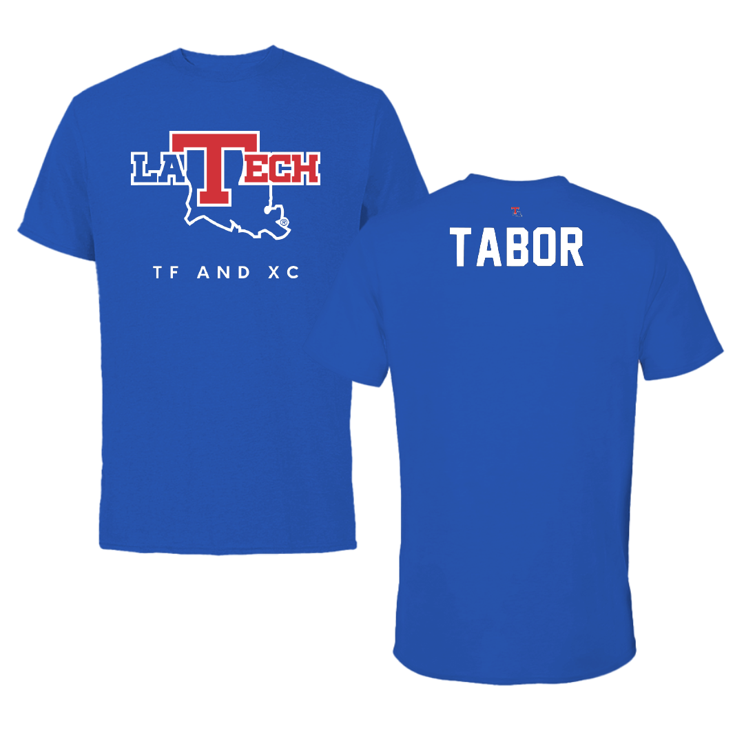 Louisiana Tech University TF and XC True Royal Performance Tee - Jacob Tabor