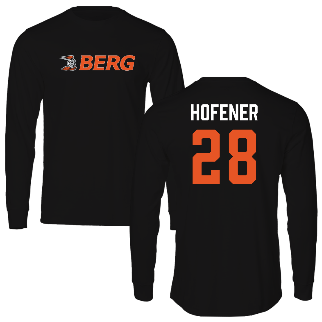 Heidelberg University Baseball Black Performance Long Sleeve - #28 Nick Hofener
