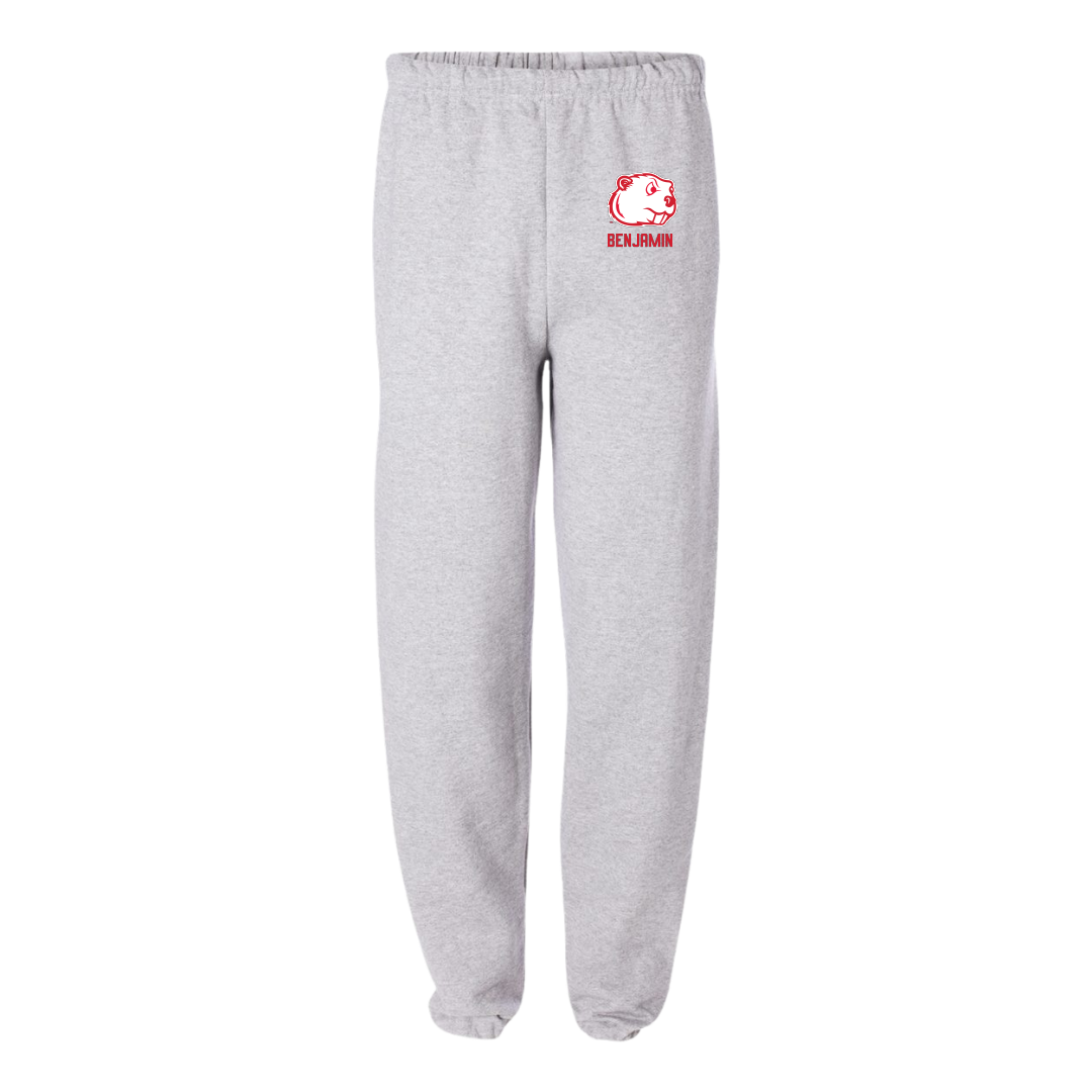 Minot State University Basketball (M) Light Gray Sweatpants - #2 Deuce Benjamin
