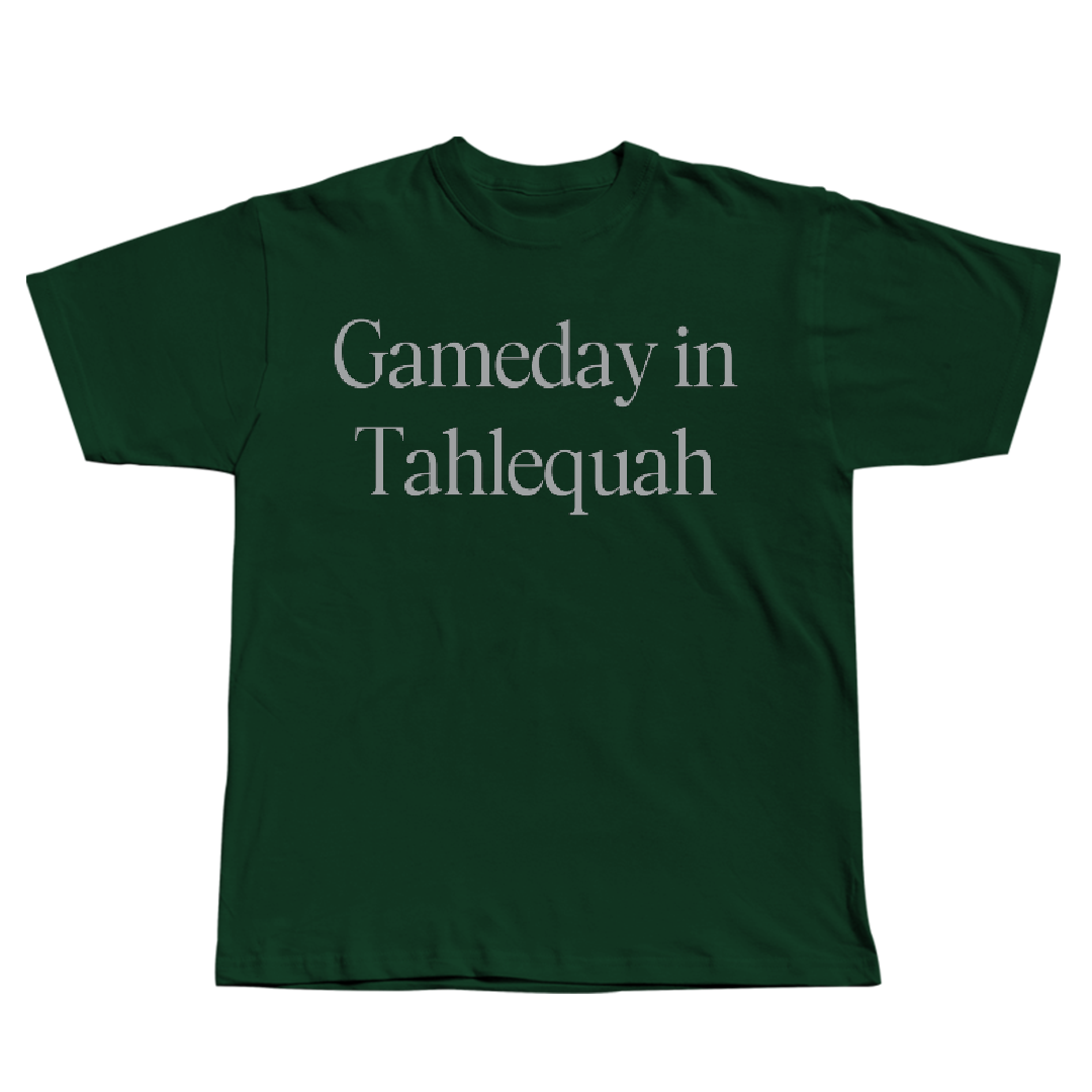 Northeastern State University Football Forest Green Gameday Tee - #91 Marquez Chatman