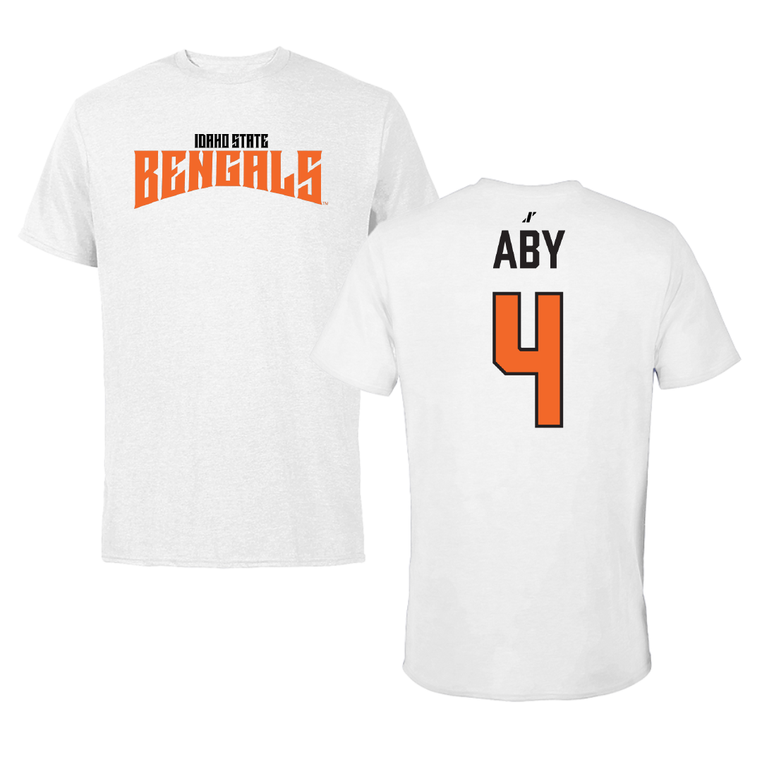 Idaho State University Basketball White Classic Tee - #4 Alyse Aby