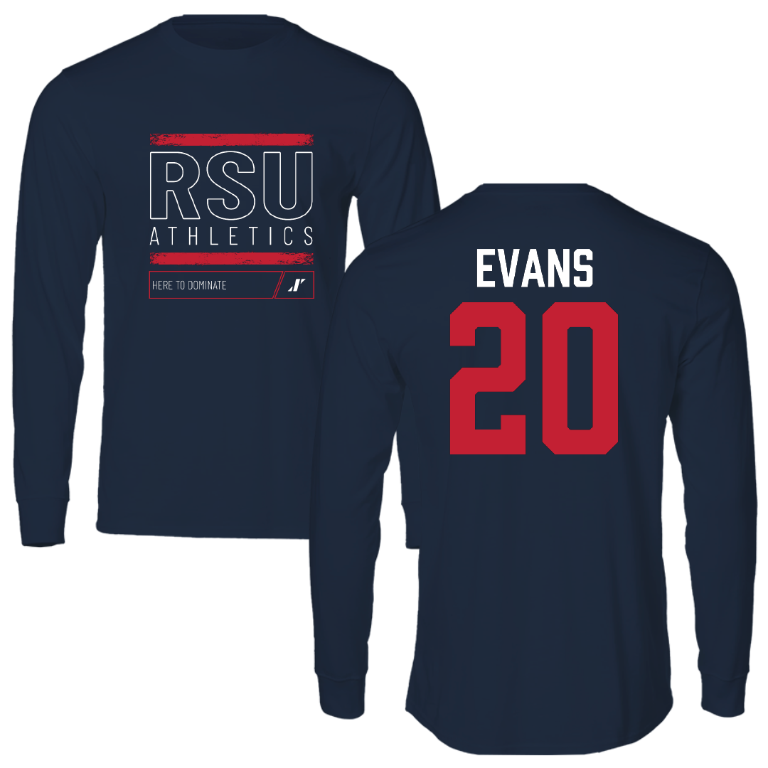 Rogers State University Softball Navy Dominate Long Sleeve - #20 Savannah Evans