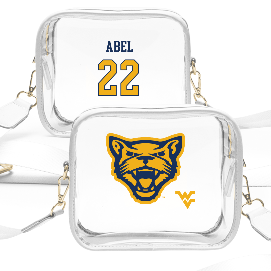 Potomac State College Softball White Clear Stadium Bag - #22 Alyssa Abel