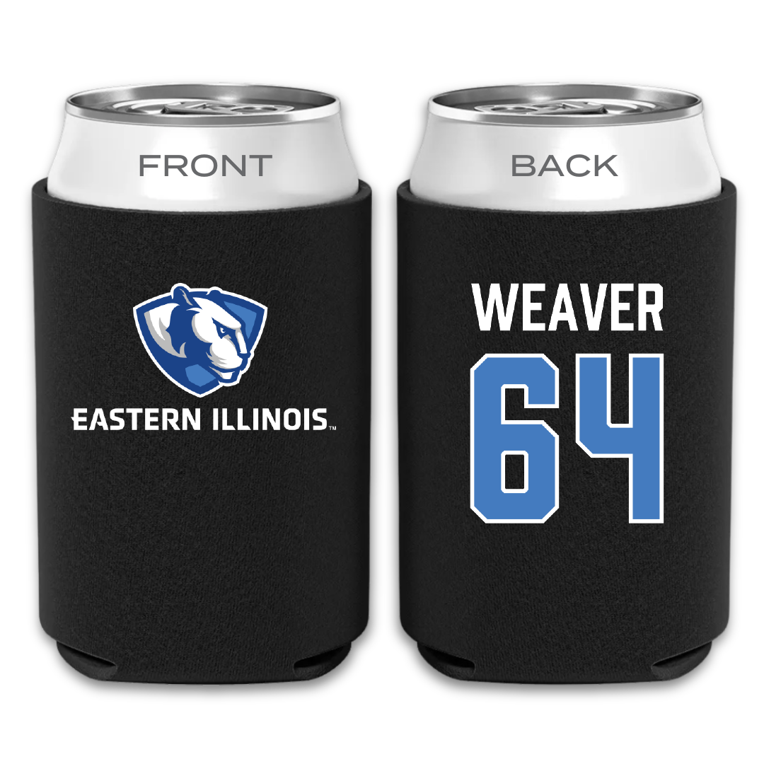 Eastern Illinois University Football Black Can Cooler - #64 Cody Weaver