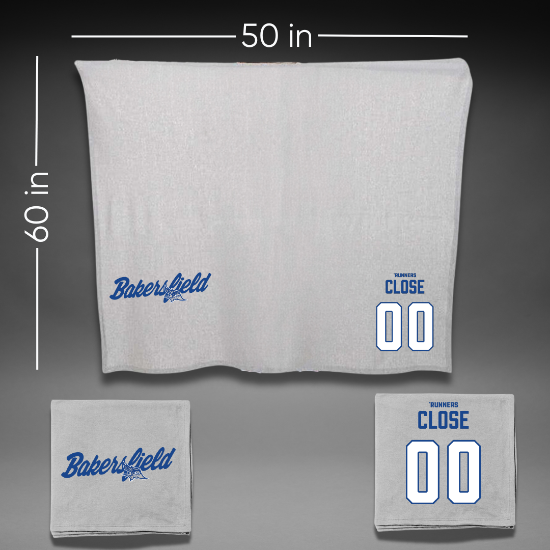 California State University-Bakersfield Softball Gray Blanket - #00 Brynn Close