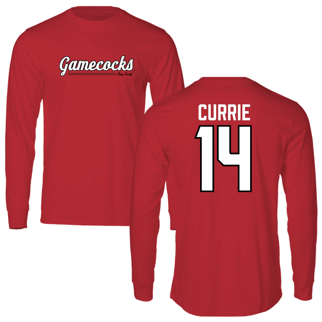 Jacksonville State University Softball Red General Long Sleeve - #14 Sarah Currie