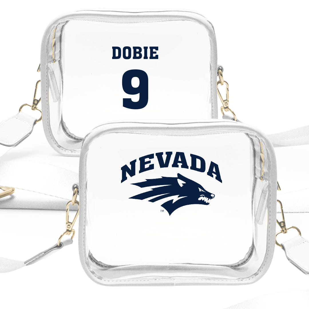University of Nevada Baseball White Clear Stadium Bag - #9 Jayce Dobie