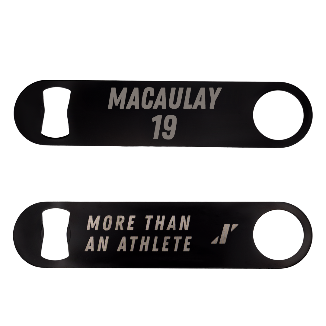 Thomas More University Lacrosse Black Bottle Opener - #19 Jase Macaulay