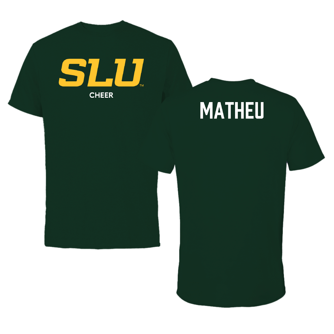 Southeastern Louisiana University Cheer Forest Green Performance Tee - Rickie Matheu