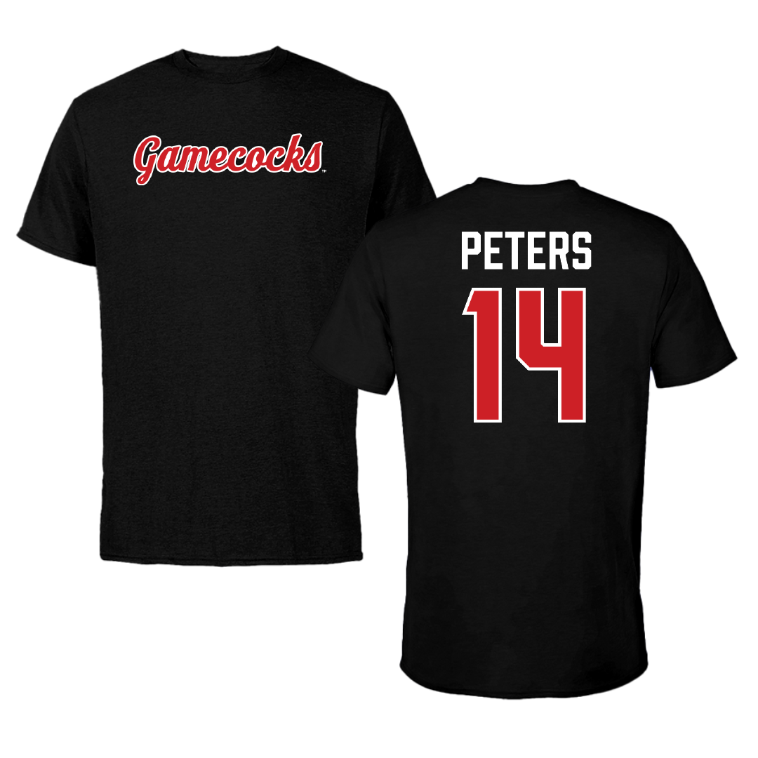 Jacksonville State University Softball Black Tee - #14 Chaney Peters