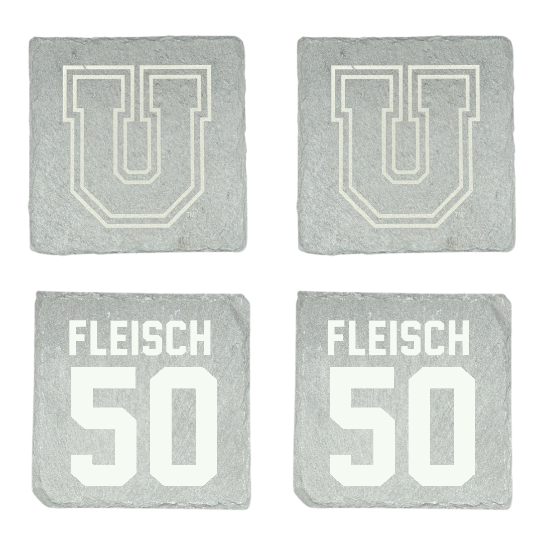 Union College Lacrosse Stone Coaster (4 Pack)  - #50 Max Fleisch