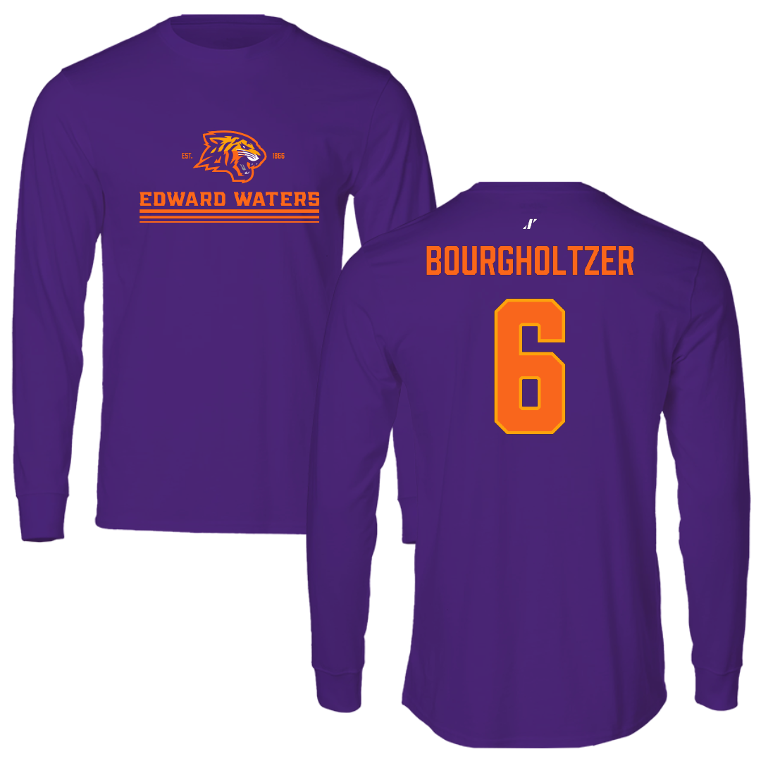 Edward Waters University Softball Purple General Long Sleeve - #6 Macie Bourgholtzer
