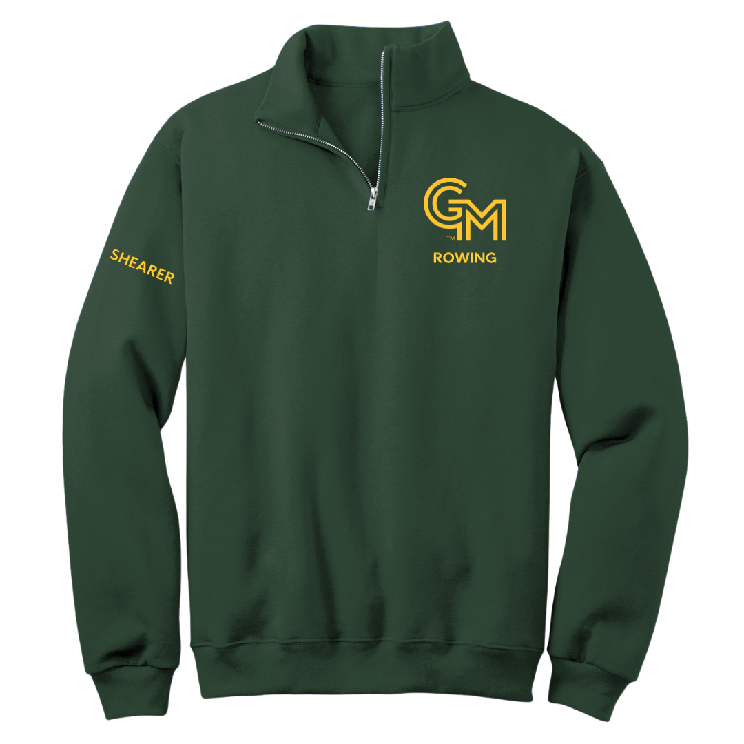 George Mason University Rowing (W) Forest Green Quarter-Zip - Anabela Shearer