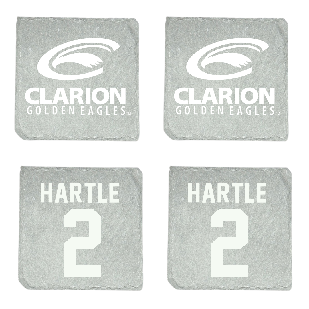 PennWest Clarion Baseball Stone Coaster (4 Pack)  - #2 Aiden Hartle