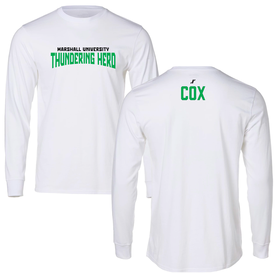 Marshall University TF and XC White Classic Long Sleeve - Izaak Cox