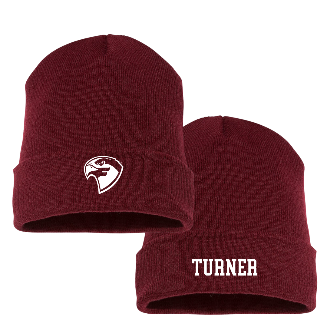 Fairmont State University Volleyball (W) Maroon Beanie - #11 Janai Turner