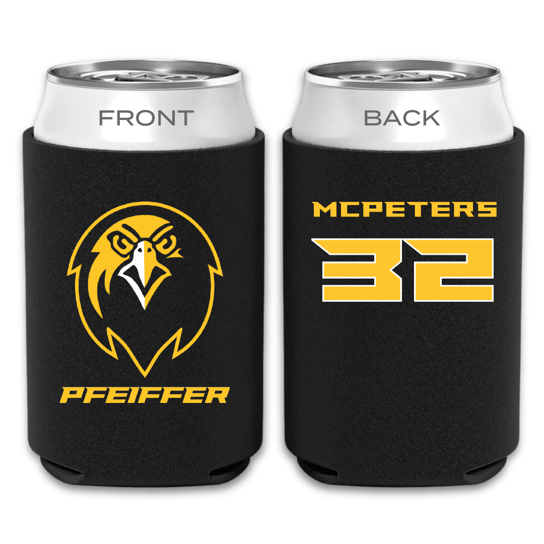 Pfeiffer University Basketball (W) Black Can Cooler - #32 Peyton McPeters