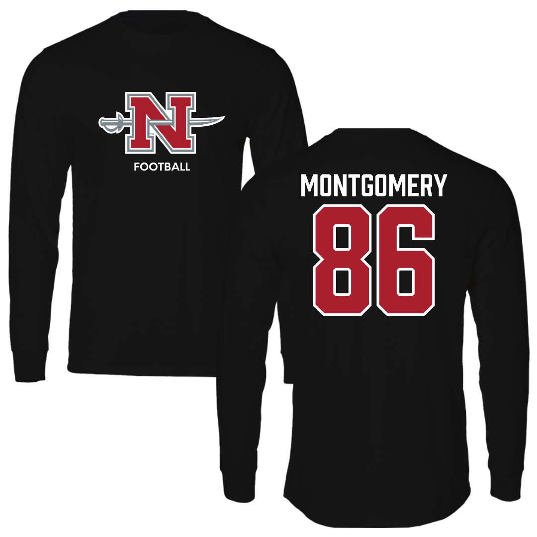 Nicholls State University Football Black Mascot Performance Long Sleeve - #86 Ty Montgomery