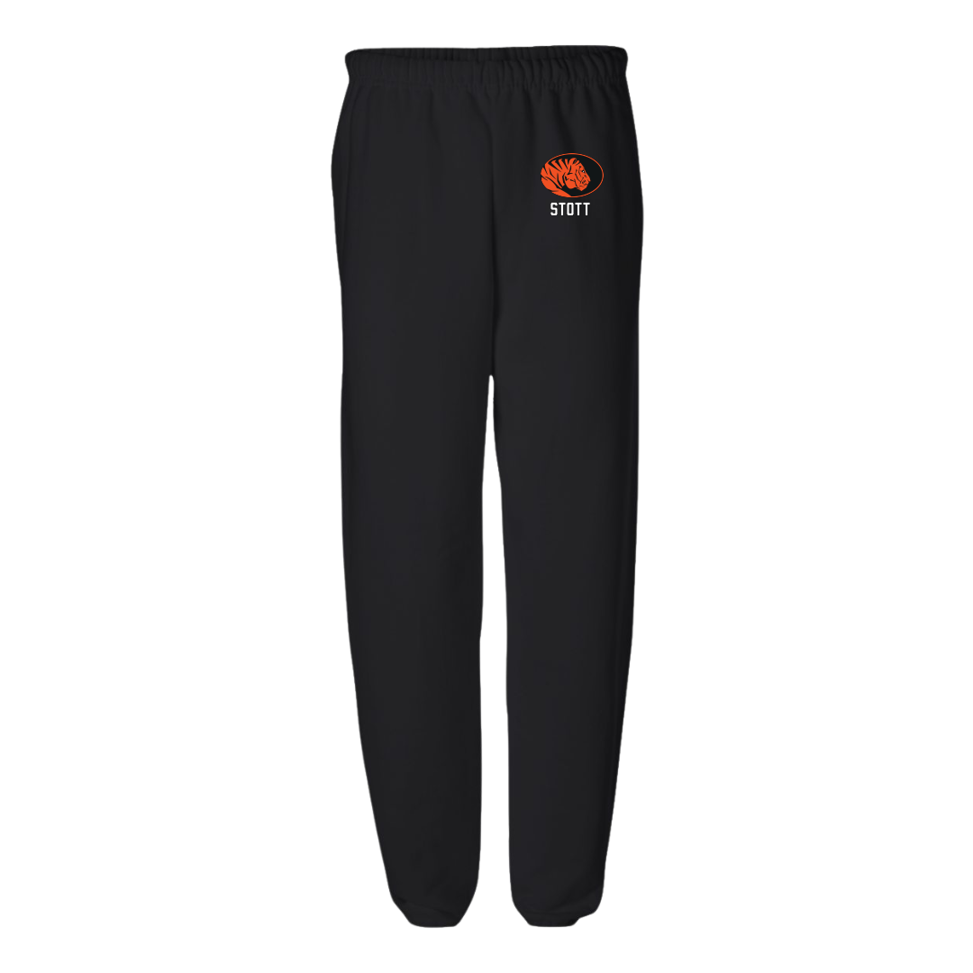 East Central University Softball Black Sweatpants - #7 Jaicee Stott