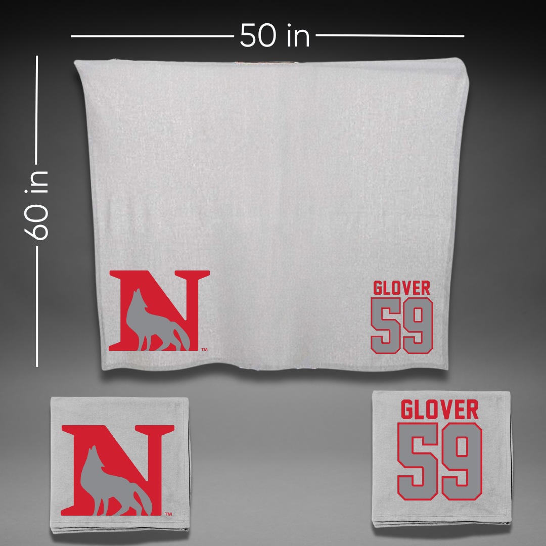 Newberry College Football Gray Blanket - #59 Lyndon Glover