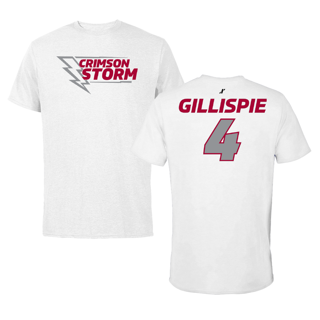 Southern Nazarene University Rugby (M) White Tee - #4 Jordan Gillispie