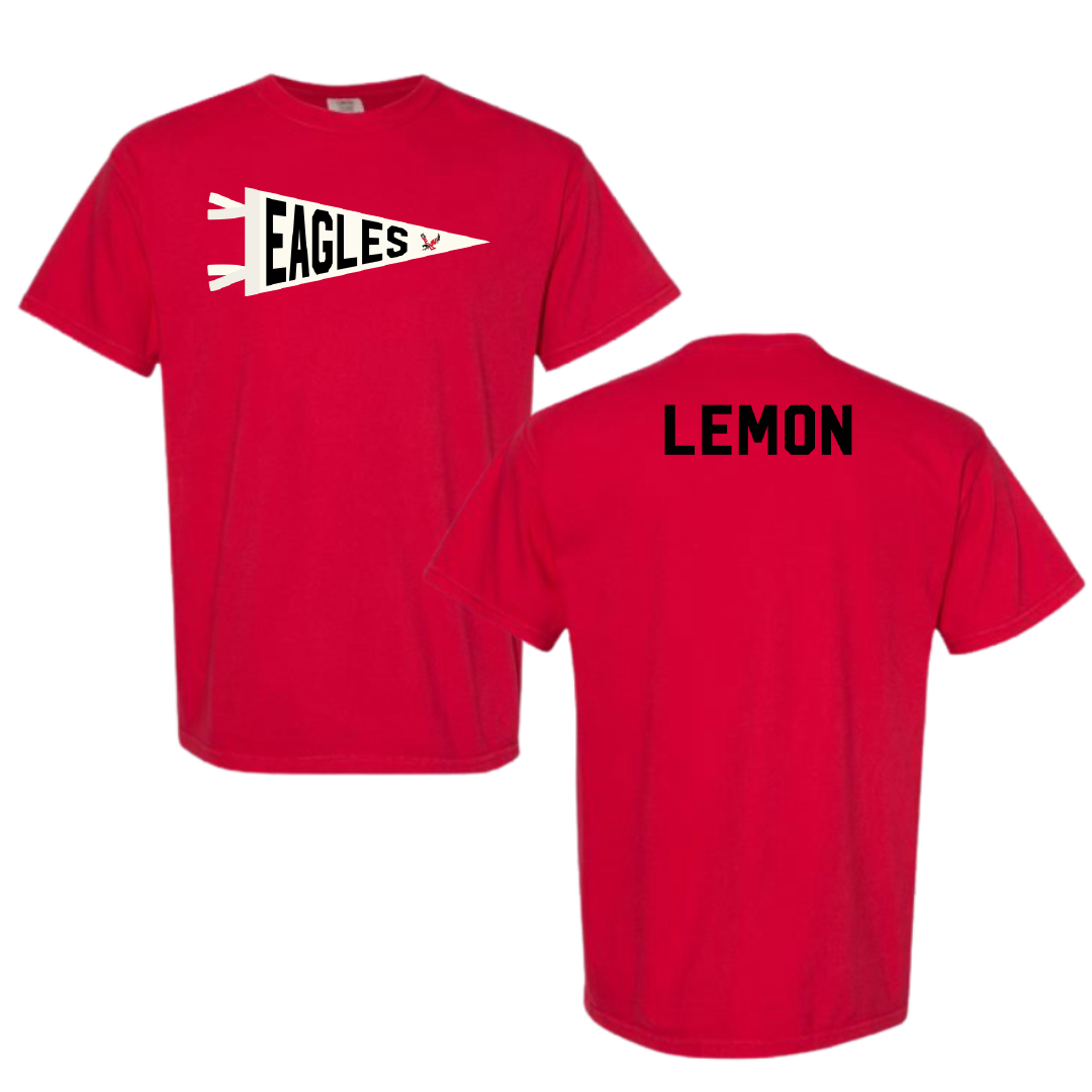 Eastern Washington University TF and XC Red Pennant Comfort Colors Tee - Marcus Lemon