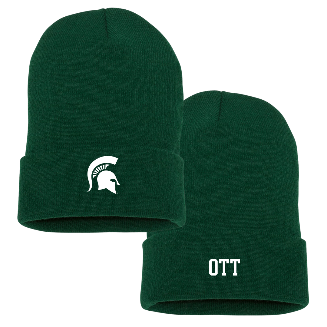 Michigan State University Rowing (W) University Green Beanie - Madison Ott