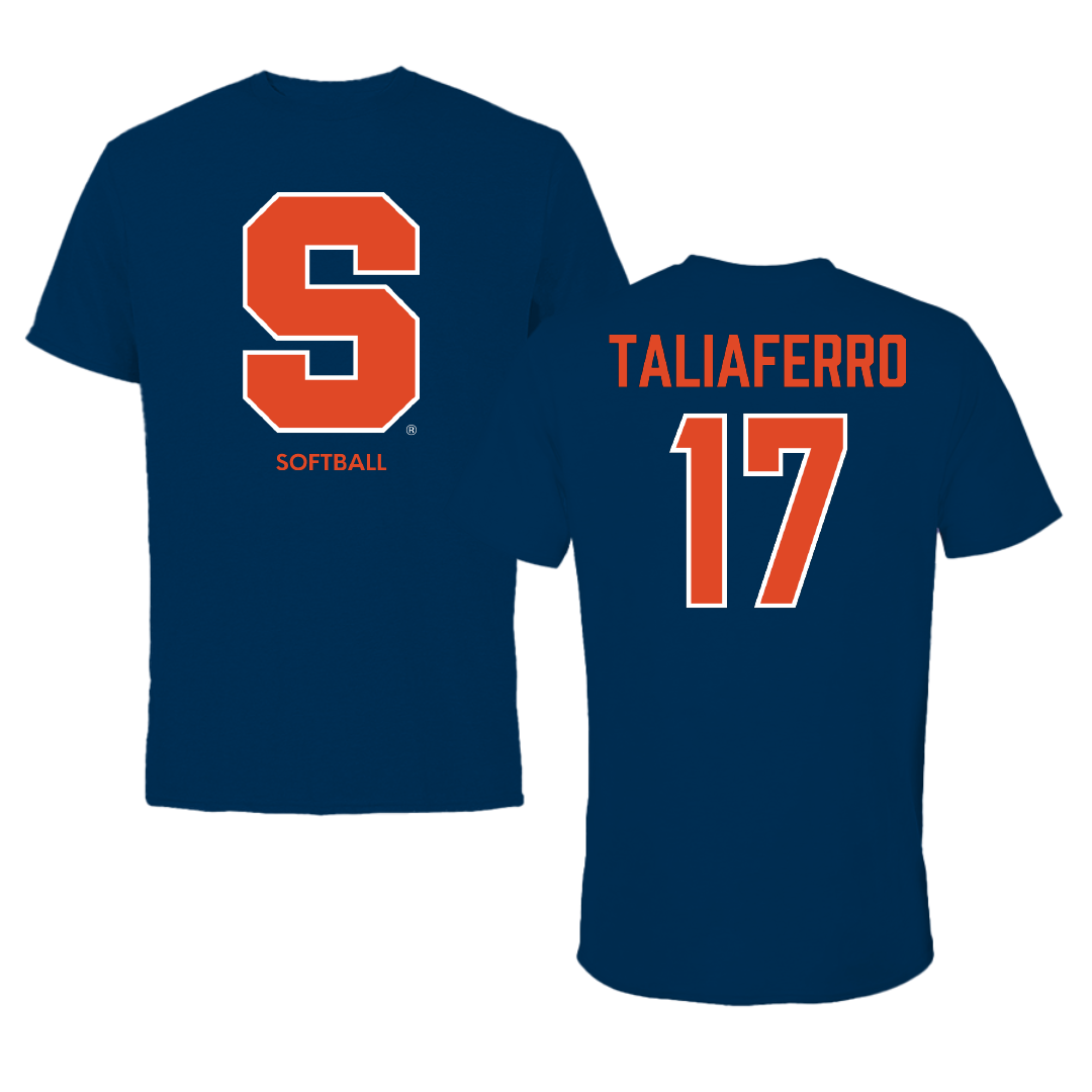 Syracuse University Softball Navy Primary Performance Tee - #17 Sophia Taliaferro