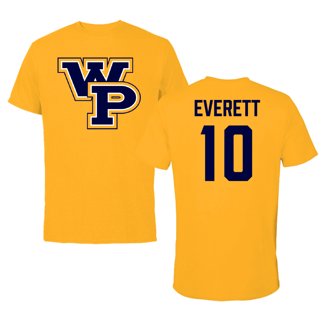 William Penn University Football Gold Performance Tee - #10 Amir Everett