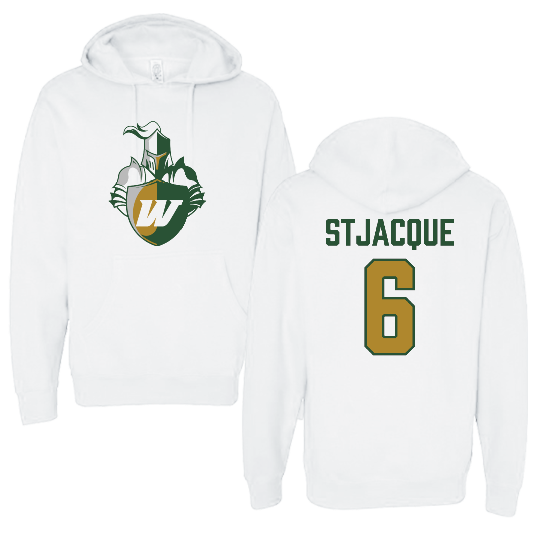 Webber International University Football White Hoodie - #6 John Stjacque
