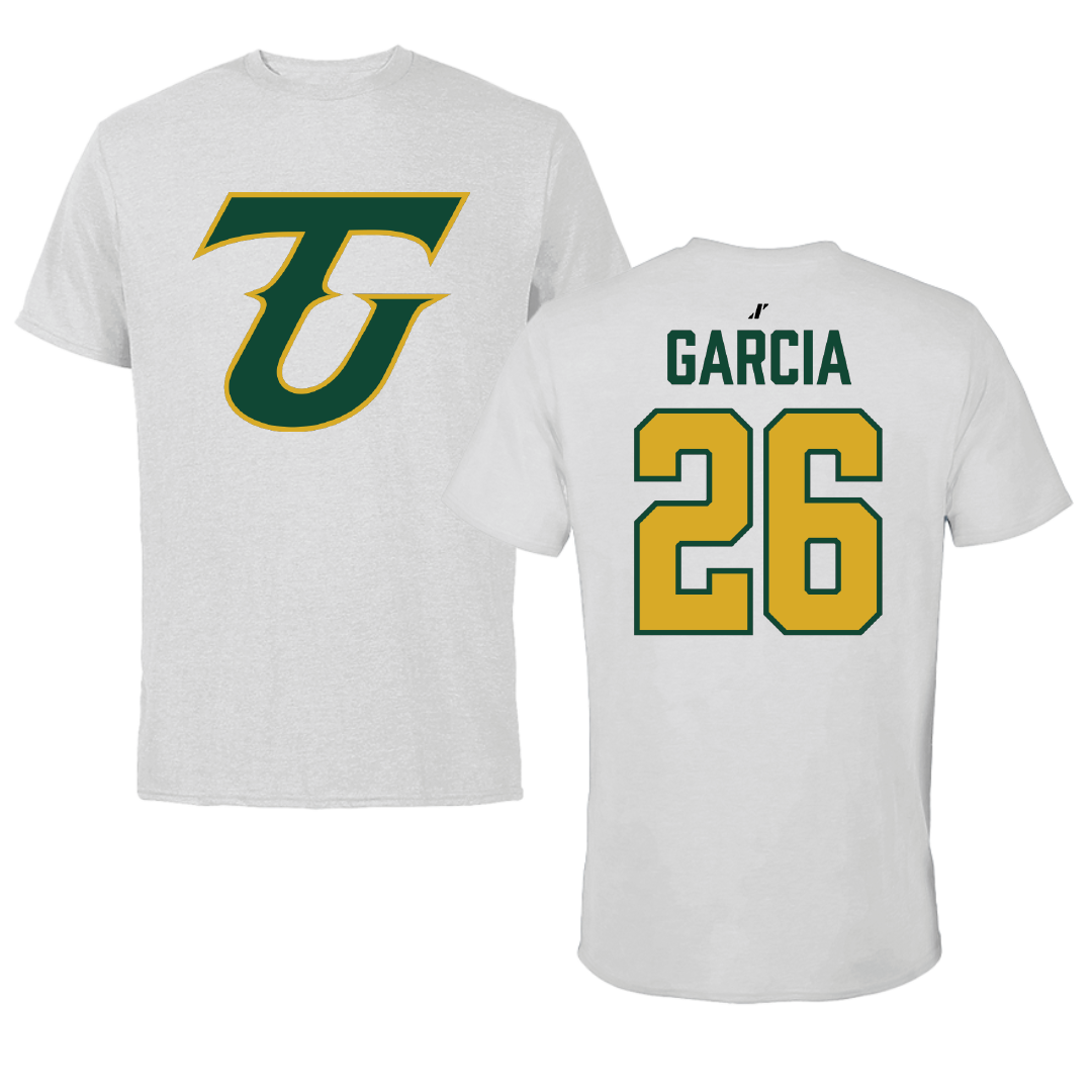 Tiffin University Lacrosse Light Gray Tee - #26 Danny Garcia
