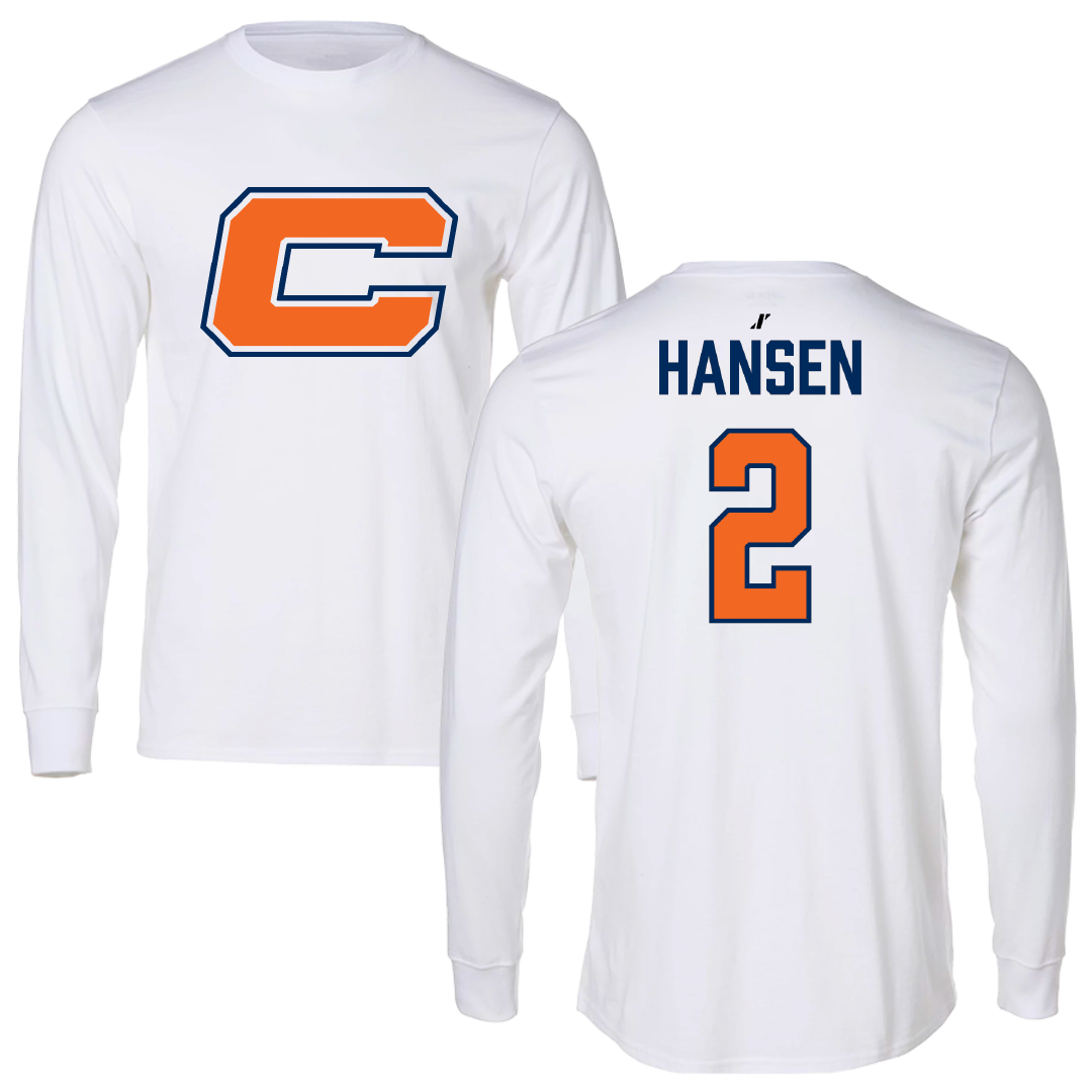 Carroll University Soccer White Performance Long Sleeve - #2 Leah Hansen