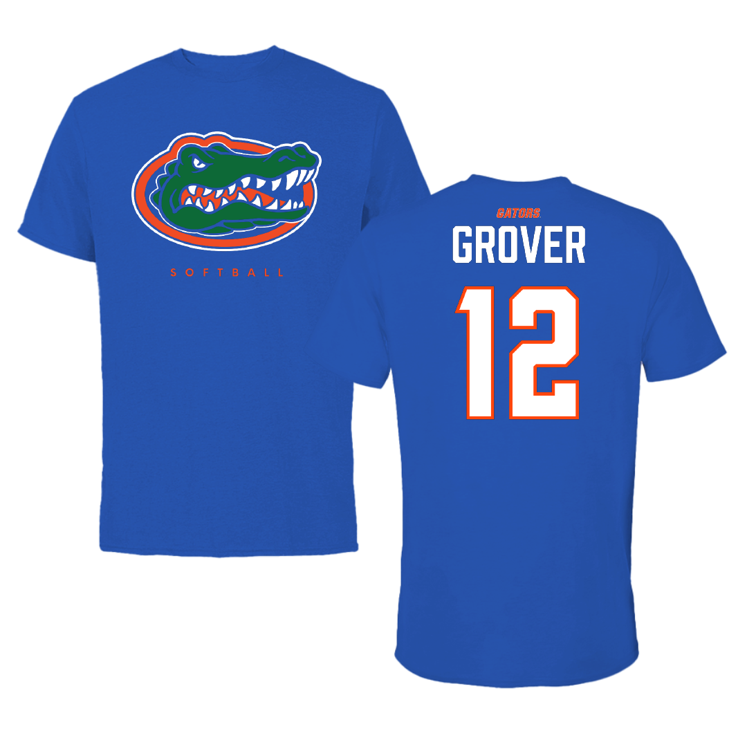 University of Florida Softball Blue Tee - #12 Kendall Grover