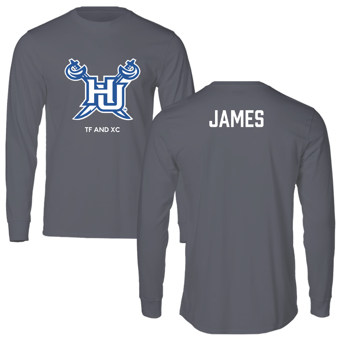 Hampton University TF and XC Dark Gray Performance Long Sleeve - Danielle James