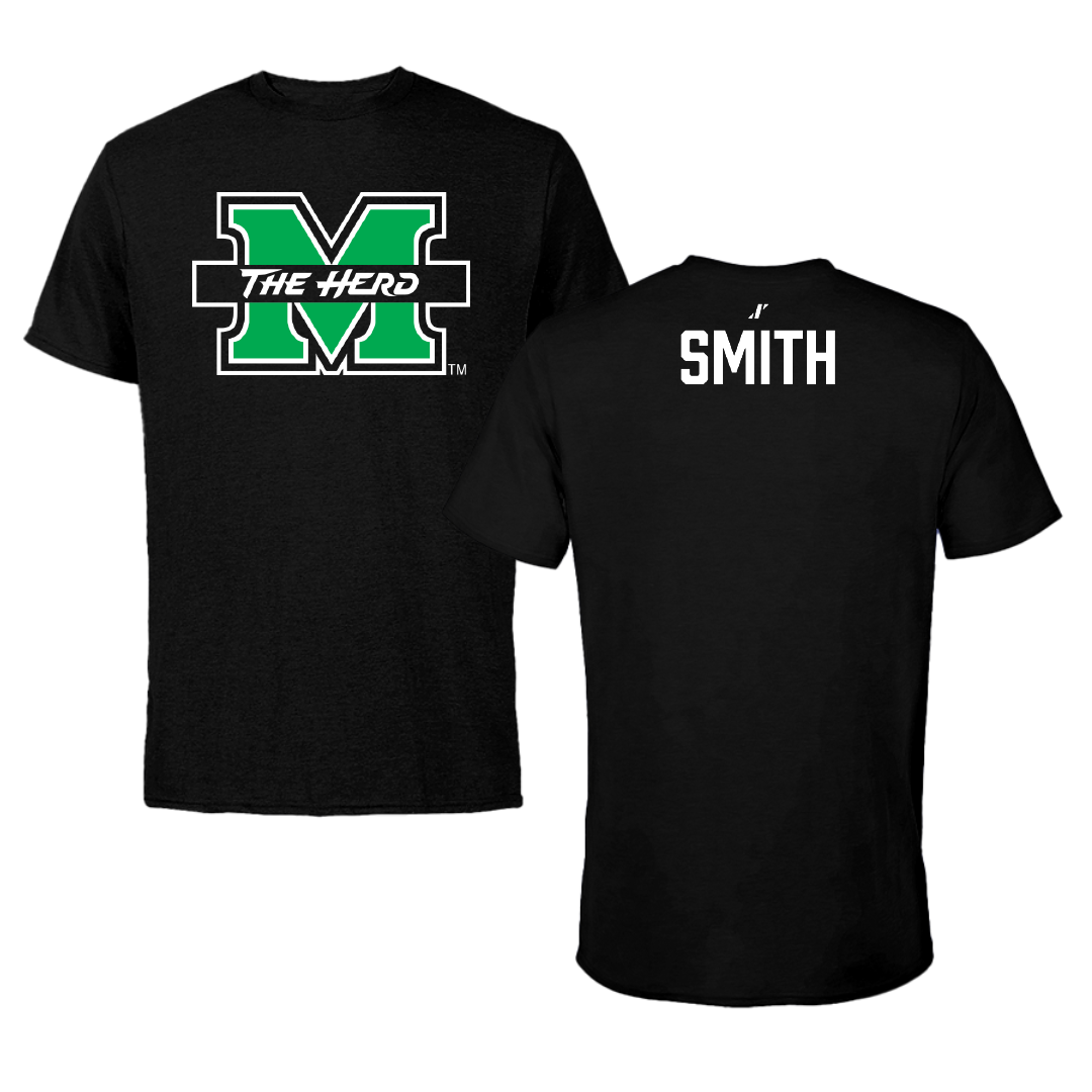 Marshall University TF and XC Black Tee - Lakesha Smith