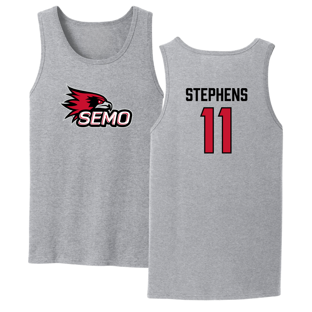 Southeast Missouri State University Basketball Sport Gray Tank Top - #11 Abby Stephens