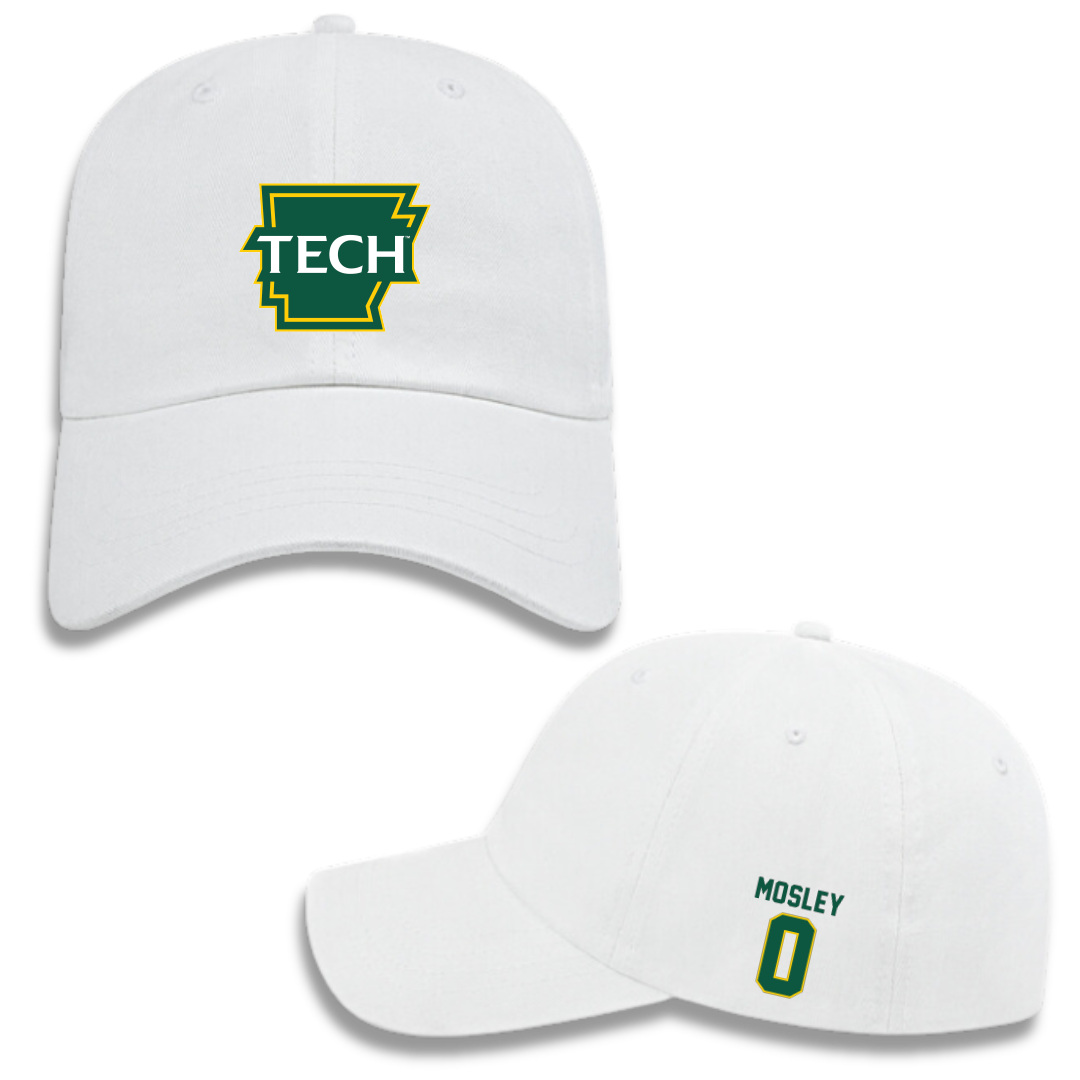 Arkansas Tech University Football White Hat - #0 Tyler Mosley