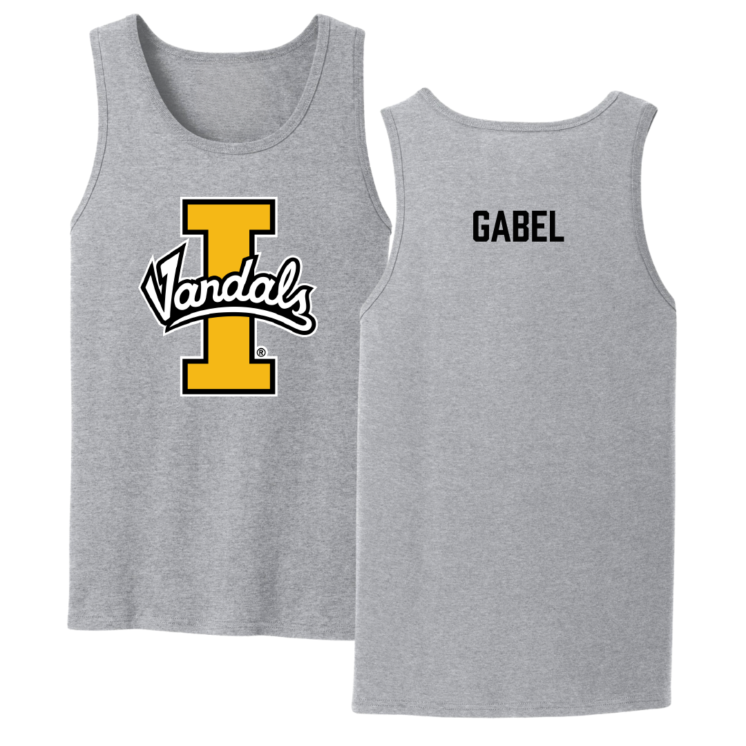 University of Idaho Swimming & Diving Sport Gray Tank Top - Cadence Gabel