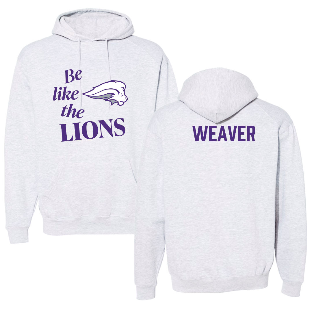 Nelson University TF and XC Light Gray Be Like Us Hoodie - Darryn Weaver