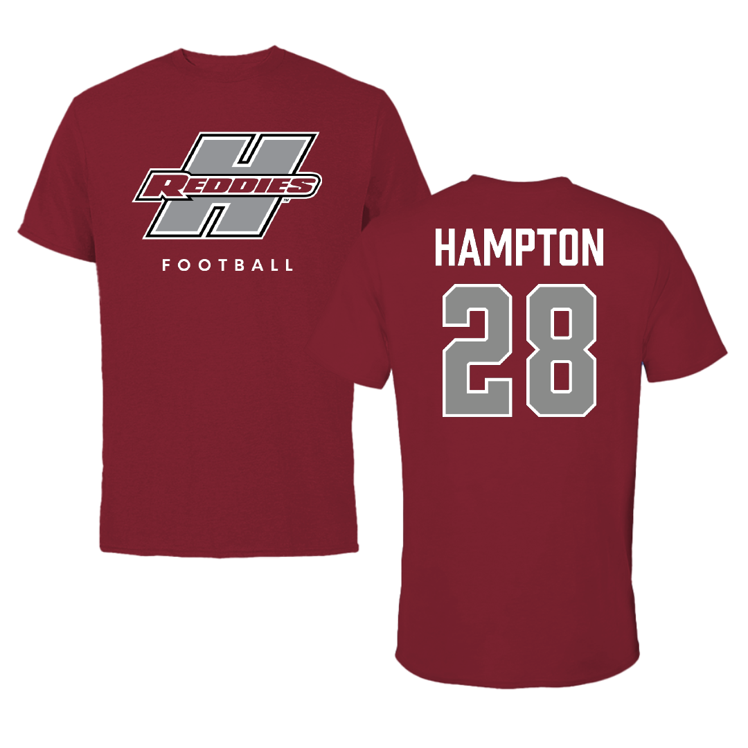 Henderson State University Football Cardinal Performance Tee - #28 Terrance Hampton