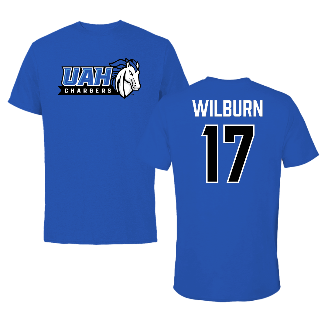 Huntsville Baseball Blue Performance Tee - #17 JC Wilburn