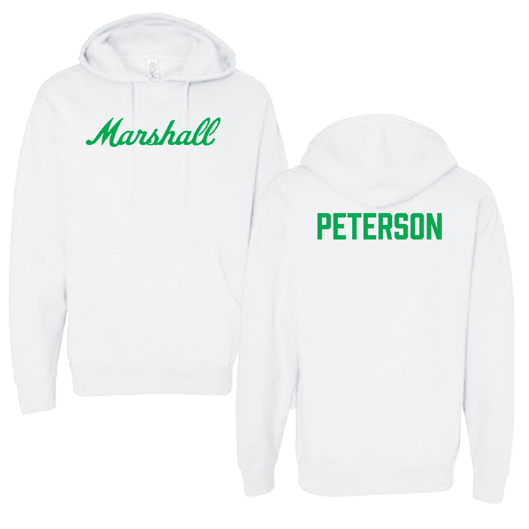 Marshall University TF and XC White Hoodie - Chase Peterson