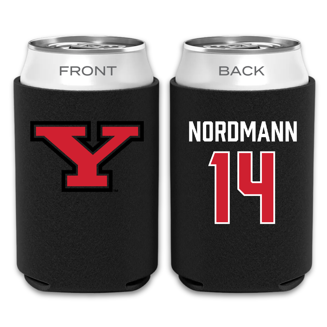 Youngstown State University Volleyball (W) Black Can Cooler - #14 Taya Nordmann